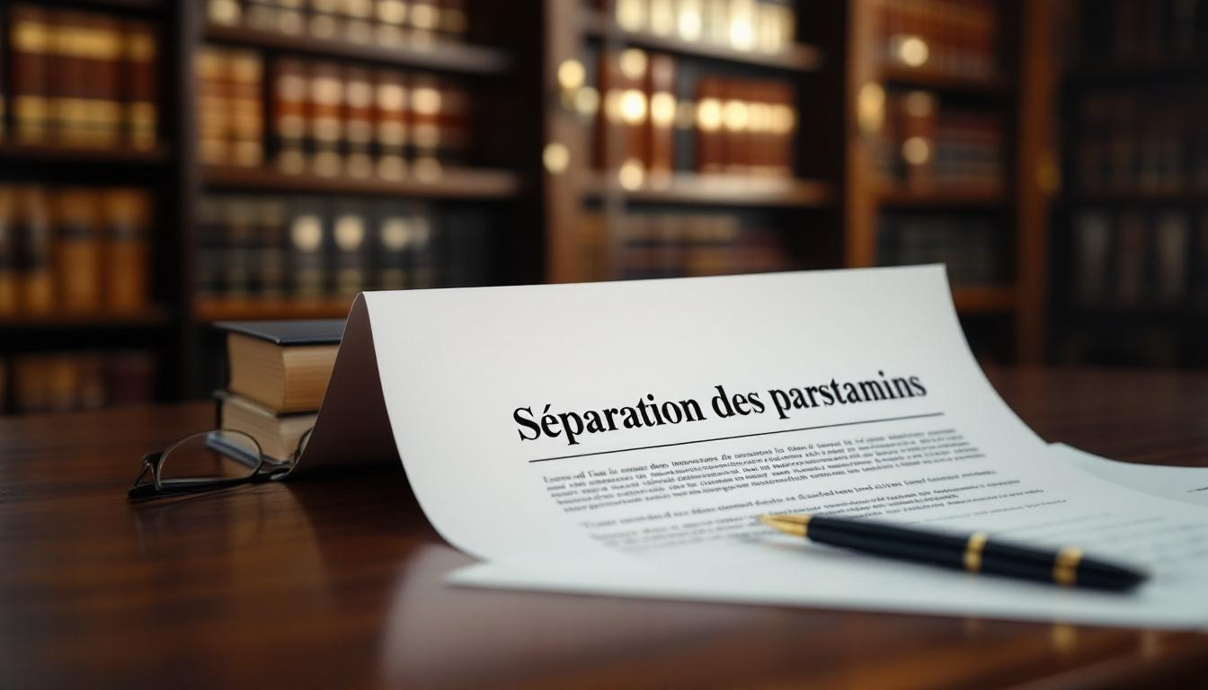 Le régime légal de la séparation des patrimoines et ses implications fiscales